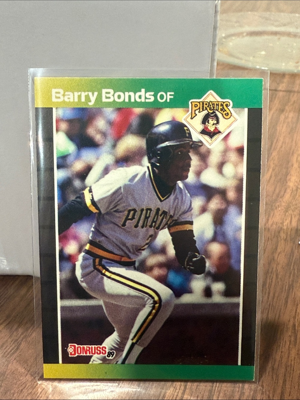 Barry Bonds 1989 Donruss Pirates Baseball Card - Gray, Black, Yellow